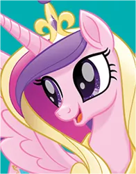 Size: 218x278 | Tagged: safe, derpibooru import, official, princess cadance, alicorn, pony, my little pony: the movie, bust, crown, female, jewelry, mare, portrait, regalia, simple background, solo