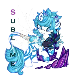 Size: 1024x1024 | Tagged: safe, artist:xsidera, derpibooru import, oc, oc:sublime, unofficial characters only, original species, pond pony, pony, female, mare, simple background, solo, transparent background