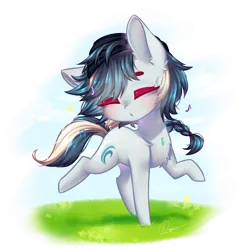 Size: 2000x2000 | Tagged: safe, artist:zukiq314, derpibooru import, oc, unofficial characters only, earth pony, pony, chibi, gift art, simple background, solo, transparent background