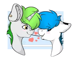 Size: 4483x3713 | Tagged: safe, artist:hellishprogrammer, derpibooru import, oc, oc:jeremy, oc:michael, unofficial characters only, earth pony, pegasus, pony, unicorn, food, gay, high res, male, oc x oc, pocky, pocky game, shipping, stallion