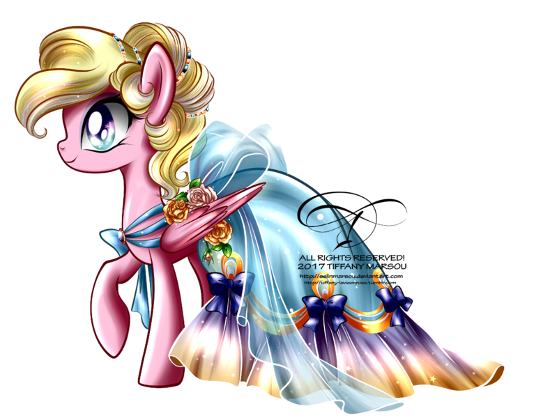 Size: 1200x913 | Tagged: safe, artist:tiffanymarsou, derpibooru import, oc, oc:bay breeze, unofficial characters only, pegasus, pony, clothes, dress, female, flower, mare, raised hoof, simple background, smiling, solo, transparent background