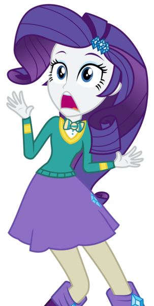 Size: 1281x2534 | Tagged: safe, artist:sketchmcreations, derpibooru import, rarity, eqg summertime shorts, equestria girls, steps of pep, boots, clothes, female, jazz hands, open mouth, ponytones outfit, shoes, simple background, skirt, transparent background, vector, wondertones