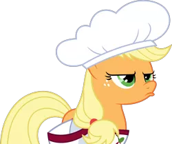 Size: 5000x4171 | Tagged: safe, artist:dashiesparkle, derpibooru import, applejack, pony, the last roundup, absurd resolution, cherry sorter outfit, hat, simple background, solo, transparent background, vector