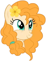 Size: 1646x2160 | Tagged: safe, artist:sonofaskywalker, derpibooru import, pear butter, pony, the perfect pear, bust, cute, female, mare, pearabetes, simple background, solo, transparent background, vector