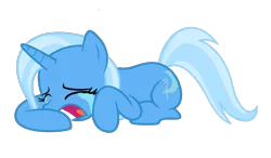 Size: 1065x624 | Tagged: safe, artist:trini-mite, deleted from derpibooru, derpibooru import, edit, trixie, pony, unicorn, crying, eyes closed, female, mare, sad, simple background, solo, transparent background, vector