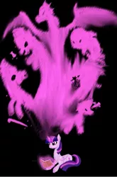 Size: 725x1101 | Tagged: safe, artist:mr100dragon100, derpibooru import, twilight sparkle, twilight sparkle (alicorn), alicorn, dragon, pony, 19th century, book, dr jekyll and mr hyde, magic, moby dick, stories, the pagemaster, treasure island