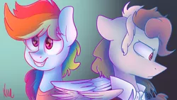 Size: 1920x1080 | Tagged: safe, artist:vanillashineart, derpibooru import, rainbow dash, pony, clothes, crossover, duality, rainbow dantes, the count of monte cristo