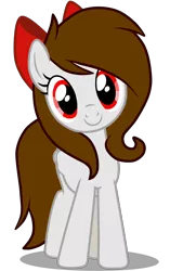 Size: 3200x5100 | Tagged: safe, artist:rsa.fim, derpibooru import, oc, oc:whisper hope, unofficial characters only, pegasus, pony, bow, female, looking at you, mare, mexican, red eyes, ribbon, simple background, smiling, solo, transparent background, vector