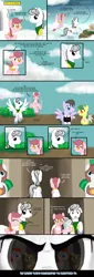 Size: 1000x2939 | Tagged: safe, artist:nimaru, derpibooru import, oc, oc:black cherry, oc:breakneck, oc:rook, oc:spumoni, unofficial characters only, pegasus, pony, clothes, dress, oc x oc, rock, tumblr