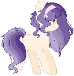 Size: 262x270 | Tagged: safe, artist:ohsushime, derpibooru import, oc, oc:annabelle, unofficial characters only, earth pony, pony, female, mare, pixel art, simple background, solo, transparent background