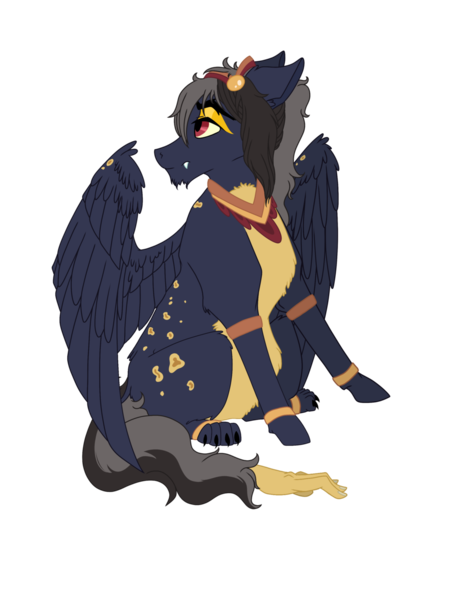 Size: 1024x1365 | Tagged: artist:absolutecactus, derpibooru import, hybrid, interspecies offspring, male, nextgen:chaos party, oc, oc:midas, offspring, parent:ahuizotl, parent:daring do, parents:darizotl, safe, simple background, solo, tail hand, transparent background, unofficial characters only