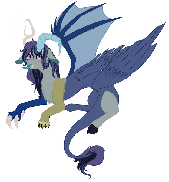 Size: 1024x1101 | Tagged: safe, artist:absolutecactus, derpibooru import, oc, oc:deteriora entropic sparkle, unofficial characters only, draconequus, hybrid, :p, draconequus oc, female, interspecies offspring, next generation, nextgen:entroverse, offspring, parent:discord, parent:twilight sparkle, parents:discolight, reference sheet, simple background, solo, tongue out, white background