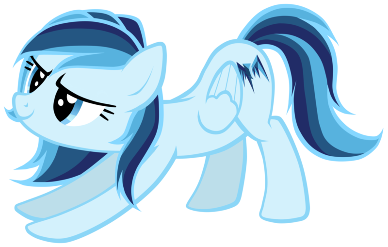 Size: 1024x651 | Tagged: safe, artist:petraea, derpibooru import, oc, oc:sapphire skies, unofficial characters only, pegasus, pony, female, mare, simple background, solo, stretching, transparent background, vector