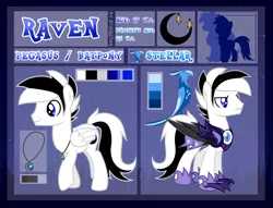 Size: 1024x783 | Tagged: safe, artist:starrcoma, derpibooru import, oc, oc:raven, oc:stellar, unofficial characters only, bat pony, night phoenix, pegasus, phoenix, pony, armor, male, night guard, reference sheet, solo, stallion