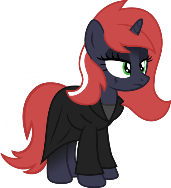 Size: 1280x1402 | Tagged: safe, artist:fletcherthehuntress, derpibooru import, oc, oc:melody shadows, unofficial characters only, pony, unicorn, clothes, female, mare, simple background, solo, transparent background