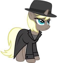 Size: 1280x1411 | Tagged: safe, artist:fletcherthehuntress, derpibooru import, oc, oc:jazzy note, unofficial characters only, pony, unicorn, clothes, female, hat, mare, simple background, solo, transparent background