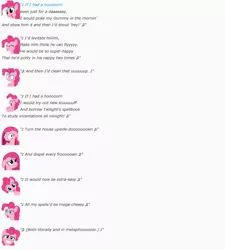 Size: 852x946 | Tagged: artist:dziadek1990, conversation, derpibooru import, description is relevant, emotes, emote story, link in description, monologue, parody, pinkie pie, reddit, safe, slice of life, song, song parody, text, youtube link