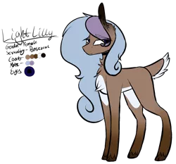 Size: 1479x1381 | Tagged: safe, artist:sweetmelon556, derpibooru import, oc, oc:light lily, unofficial characters only, earth pony, pony, deer tail, female, mare, reference sheet, simple background, solo, transparent background