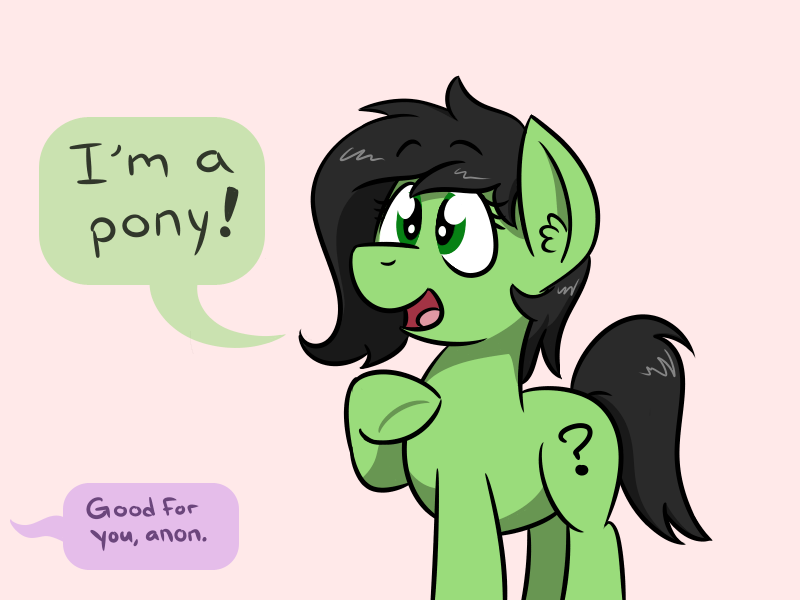 Size: 800x600 | Tagged: safe, artist:glimglam, derpibooru import, oc, oc:anon, oc:anonfilly, unofficial characters only, earth pony, pony, dialogue, female, filly, offscreen character, open mouth, simple background, solo