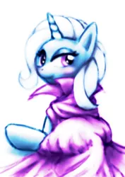 Size: 904x1280 | Tagged: safe, artist:remyroez, derpibooru import, trixie, pony, unicorn, female, mare, smiling, solo