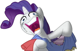 Size: 5591x3697 | Tagged: safe, artist:jhayarr23, derpibooru import, rarity, pony, fame and misfortune, crying, derp, faic, freakout, insanity, makeup, nightmare fuel, rarisnap, running makeup, simple background, solo, transparent background, vector, why i'm creating a gown darling