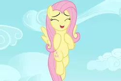 Size: 6000x4000 | Tagged: safe, artist:spottedlions, derpibooru import, fluttershy, pegasus, pony, fame and misfortune, absurd resolution, cute, eyes closed, female, flawless, mare, open mouth, shyabetes, solo