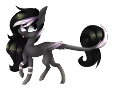Size: 4000x3000 | Tagged: safe, artist:hyshyy, derpibooru import, oc, oc:starry dreams, unofficial characters only, pegasus, pony, colored wings, colored wingtips, female, high res, mare, simple background, solo, tongue out, transparent background