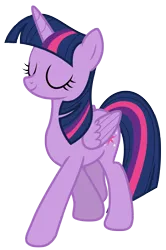 Size: 4723x7125 | Tagged: safe, artist:estories, derpibooru import, twilight sparkle, twilight sparkle (alicorn), alicorn, pony, absurd resolution, eyes closed, female, mare, simple background, solo, transparent background, vector