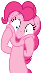 Size: 2875x5000 | Tagged: safe, artist:estories, derpibooru import, pinkie pie, earth pony, pony, absurd resolution, female, happy, high res, mare, simple background, solo, transparent background, vector