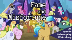 Size: 1600x900 | Tagged: safe, derpibooru import, dandy dispatch, pearly stitch, pony, equestria daily, fame and misfortune, episode followup