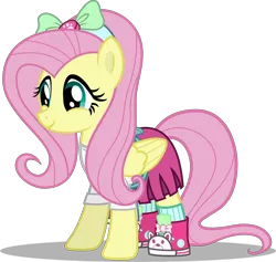 Size: 3160x3000 | Tagged: safe, artist:applec1234, deleted from derpibooru, derpibooru import, fluttershy, pegasus, pony, eqg summertime shorts, equestria girls, pet project, clothes, converse, cute, equestria girls outfit, female, mare, shoes, shyabetes, simple background, skirt, sneakers, socks, solo, transparent background, vector