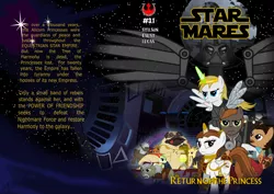 Size: 2480x1754 | Tagged: safe, artist:christhes, derpibooru import, oc, oc:jade mare, unofficial characters only, alicorn, boar, diamond dog, lemur, pegasus, pony, pug, bib fortuna, book cover, chains, collar, darth vader, death star, female, gamorrean guard, han solo, jabba the hutt, jabba's palace, lando calrissian, leash, luke skywalker, mare, oola, princess leia, return of the jedi, salacious crumb, slave, slave leia outfit, star mares, star wars, throne, topi