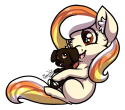 Size: 952x838 | Tagged: safe, artist:ombraniwolf, derpibooru import, oc, oc:candy sweets, unofficial characters only, pony, cute, puppy, smiling