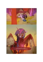 Size: 3541x5016 | Tagged: safe, artist:gashiboka, derpibooru import, twilight sparkle, twilight sparkle (alicorn), oc, oc:brotonia, alicorn, pony, comic:recall the time of no return, comic, fake twilight, high res, zygon