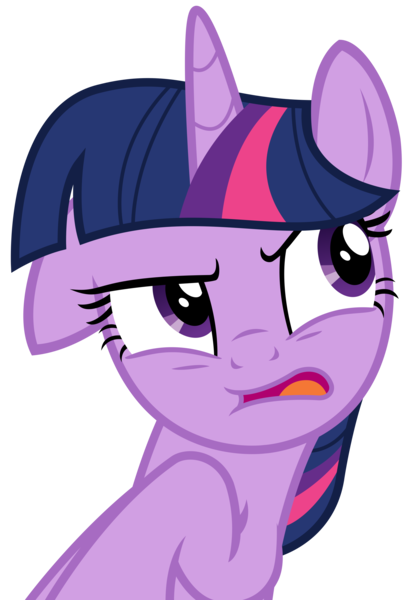 Size: 2269x3300 | Tagged: safe, artist:sketchmcreations, derpibooru import, twilight sparkle, twilight sparkle (alicorn), alicorn, pony, fame and misfortune, annoyed, female, floppy ears, mare, open mouth, simple background, solo, transparent background, vector