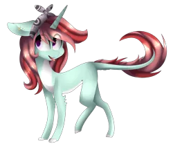 Size: 3439x2905 | Tagged: safe, artist:hyshyy, derpibooru import, oc, unofficial characters only, pony, unicorn, female, high res, mare, side view, simple background, solo, tongue out, transparent background, transparent mane