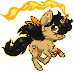 Size: 1024x1008 | Tagged: safe, artist:ombraniwolf, derpibooru import, oc, oc:mooncatcher, unofficial characters only, pony, unicorn, dreamcatcher, feather, fire