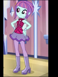 Size: 1536x2048 | Tagged: safe, derpibooru import, screencap, sunny flare, dance magic, equestria girls, spoiler:eqg specials, boots, clothes, flamenco, hand on hip, high heel boots, shoes, tutu