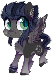 Size: 271x392 | Tagged: safe, artist:shiromidorii, derpibooru import, oc, oc:kama, unofficial characters only, earth pony, pegasus, pony, female, mare, pixel art, simple background, solo, transparent background