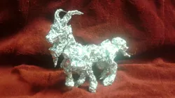 Size: 2560x1440 | Tagged: aluminum, antagonist, artist:thefoilguy, derpibooru import, foil, g1, grogar, necromancer, photo, safe, sculpture, traditional art