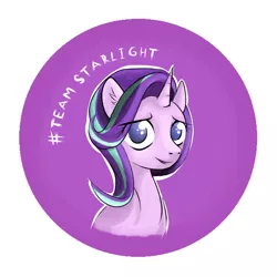 Size: 1282x1282 | Tagged: safe, artist:coco-drillo, derpibooru import, starlight glimmer, pony, unicorn, bust, button, cute, ear fluff, female, glimmerbetes, looking at you, mare, no pupils, portrait, solo