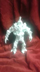 Size: 1440x2560 | Tagged: aluminum, antagonist, artist:thefoilguy, crystal, crystal lavan, derpibooru import, foil, g1, irl, king lavan, lavan, photo, safe, sculpture, traditional art