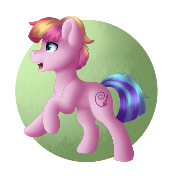 Size: 2000x2000 | Tagged: safe, artist:spirit-dude, derpibooru import, toola roola, earth pony, pony, fame and misfortune, female, filly, open mouth, smiling, solo