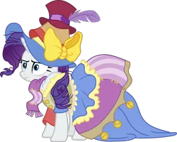 Size: 5271x4226 | Tagged: safe, artist:frownfactory, derpibooru import, rarity, pony, unicorn, fame and misfortune, .svg available, absurd resolution, blue eyes, bow, clothes, dress, feather, female, frazzled, hat, horn, mare, purple hair, purple mane, scarf, simple background, solo, stress couture, stressed, svg, transparent background, vector, white coat