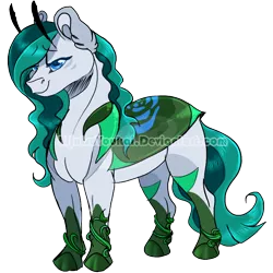 Size: 800x800 | Tagged: safe, artist:bijutsuyoukai, derpibooru import, oc, oc:rose, unofficial characters only, grottoling, original species, pony, female, simple background, solo, transparent background, watermark