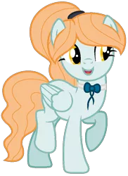 Size: 631x868 | Tagged: safe, artist:cindydreamlight, derpibooru import, oc, oc:melody, unofficial characters only, pegasus, pony, base used, bowtie, female, mare, raised hoof, simple background, solo, transparent background