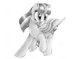 Size: 2892x2248 | Tagged: safe, artist:stallionslaughter, derpibooru import, twilight sparkle, twilight sparkle (alicorn), alicorn, pony, angry, female, grayscale, gritted teeth, mare, monochrome, raised hoof, simple background, solo, white background