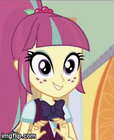 Size: 164x201 | Tagged: safe, derpibooru import, screencap, sour sweet, equestria girls, animated, cute, gif, smiling, solo, sourbetes, when she smiles