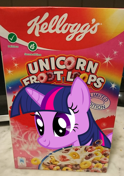 Size: 1909x2704 | Tagged: safe, derpibooru import, edit, twilight sparkle, pony, cereal, food, froot loops