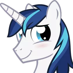 Size: 512x512 | Tagged: safe, artist:the smiling pony, derpibooru import, shining armor, pony, unicorn, derpibooru, .svg available, blushing, cute, derpibooru badge, meta, shining adorable, simple background, smiling, solo, svg, transparent background, vector